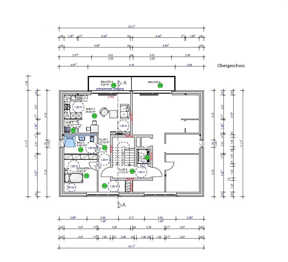 Haus 17a Obergeschoss